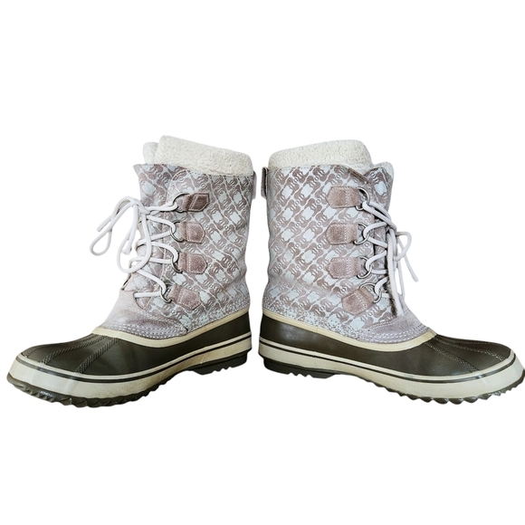 Sorel Laurel Leaf 1964 Diamond Boots | Size 10 | Waterproof Winter Lace-Up - Picture 4 of 14